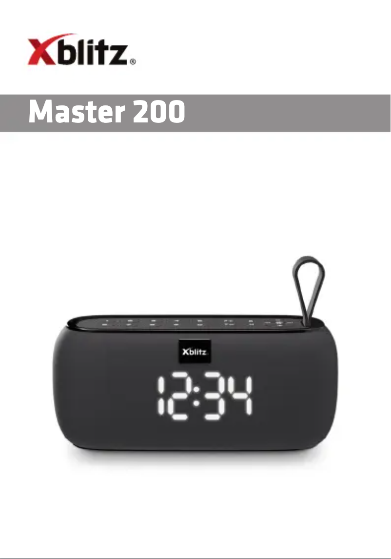 Page n°1 - Manuel utilisateur Xblitz Master 200