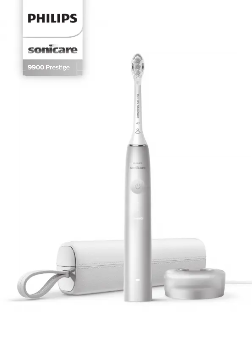 Image de la première page du manuel de l'appareil Sonicare DiamondClean Prestige 9900 HX9994