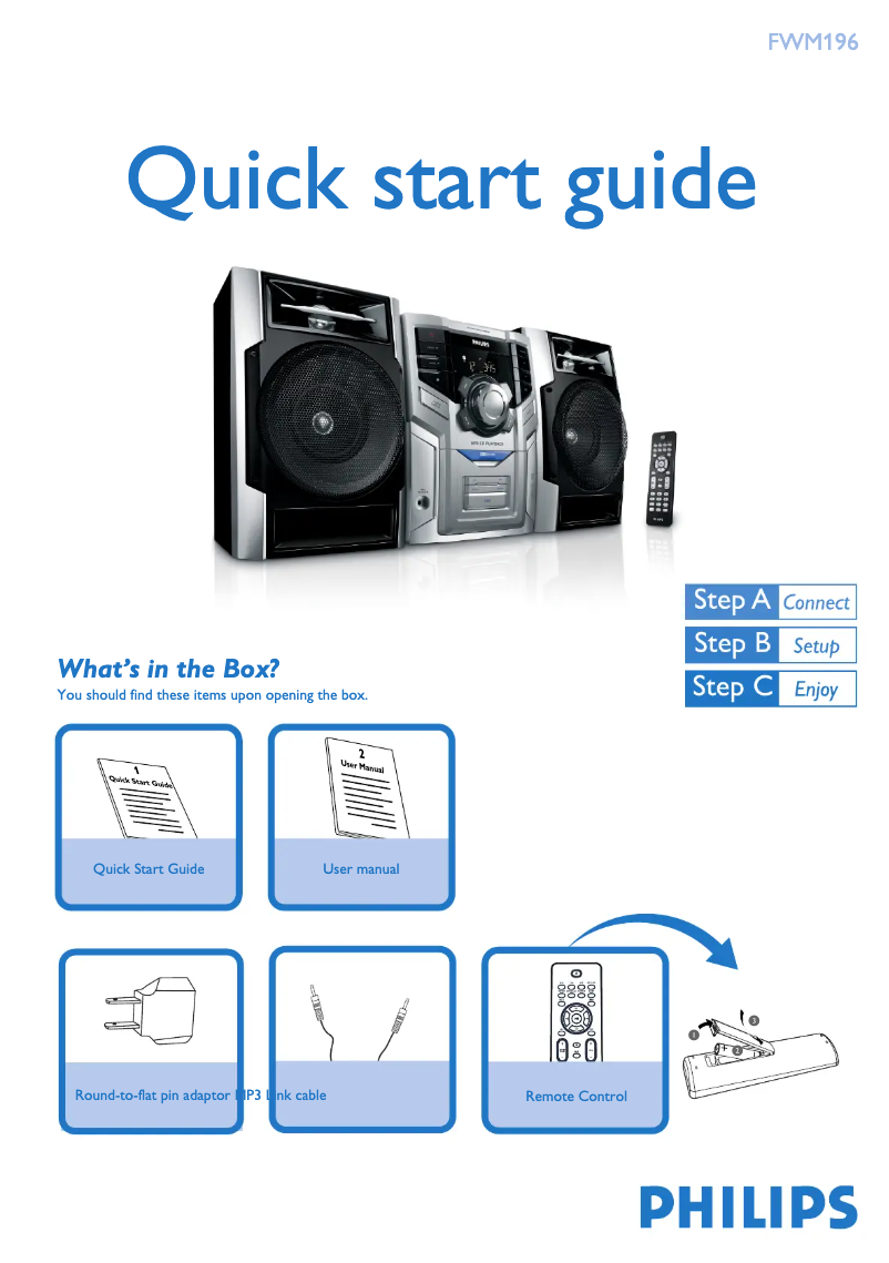 Image de la première page du manuel de l'appareil FWM196