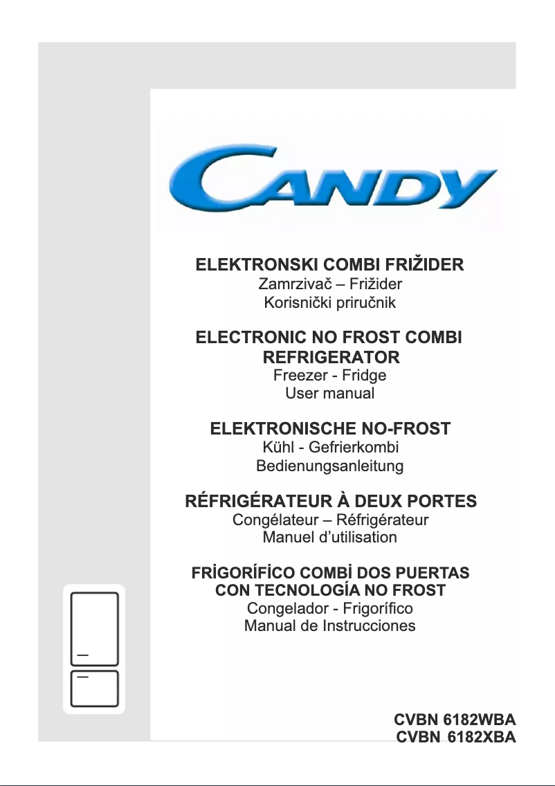 Page n°1 - Manuel utilisateur Candy CVBN 6182WBA