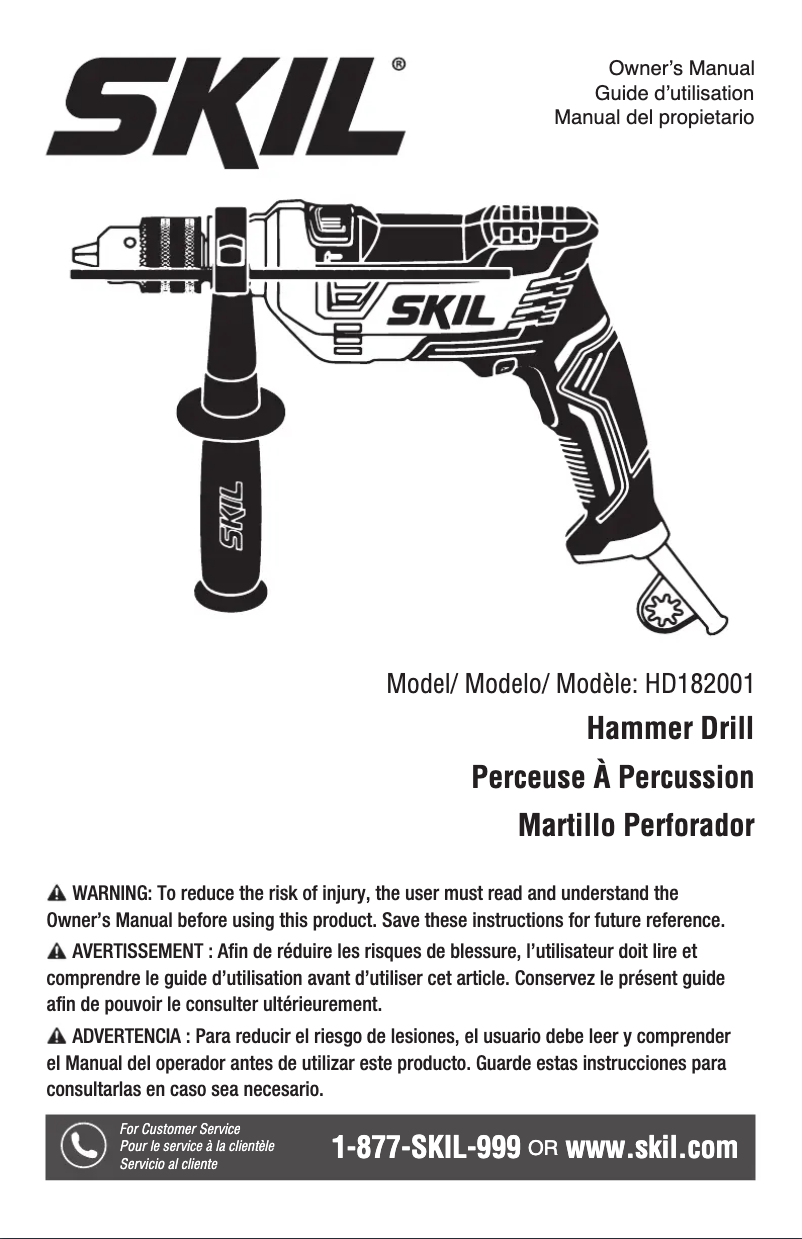 Image de la première page du manuel de l'appareil HD182001