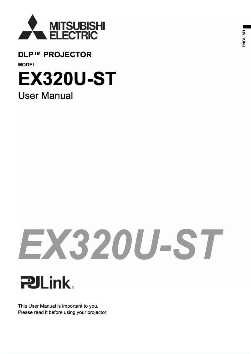Page 1 de la notice Manuel utilisateur Mitsubishi EX320U