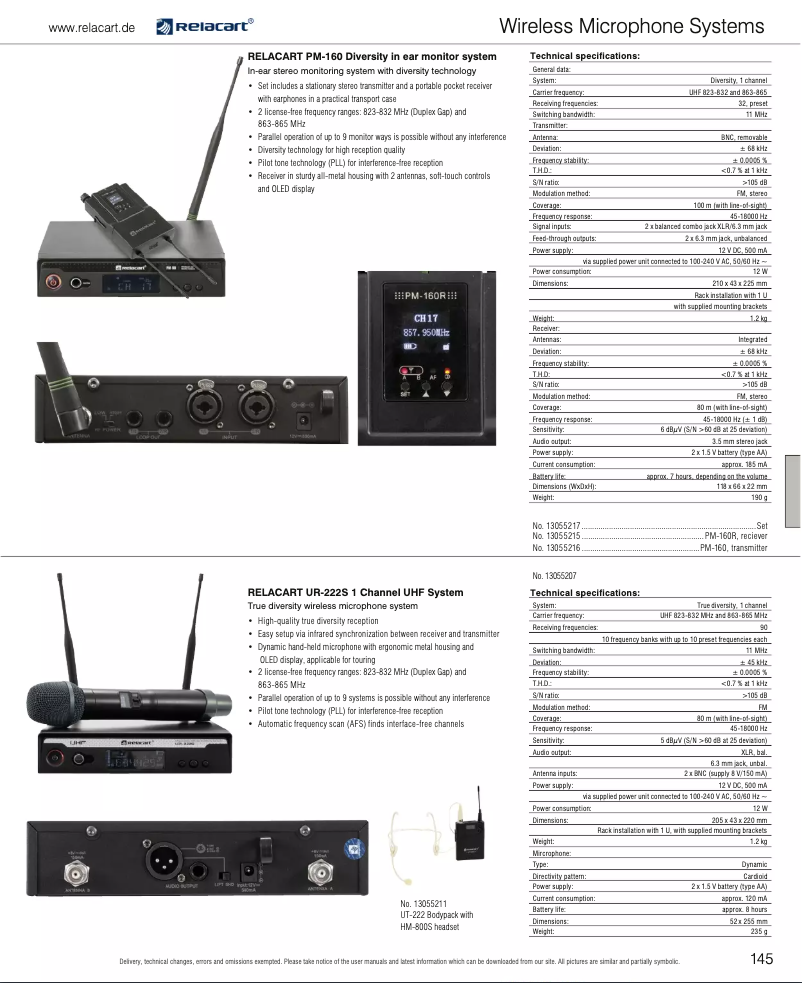 Image de la première page du manuel de l'appareil UR-222S