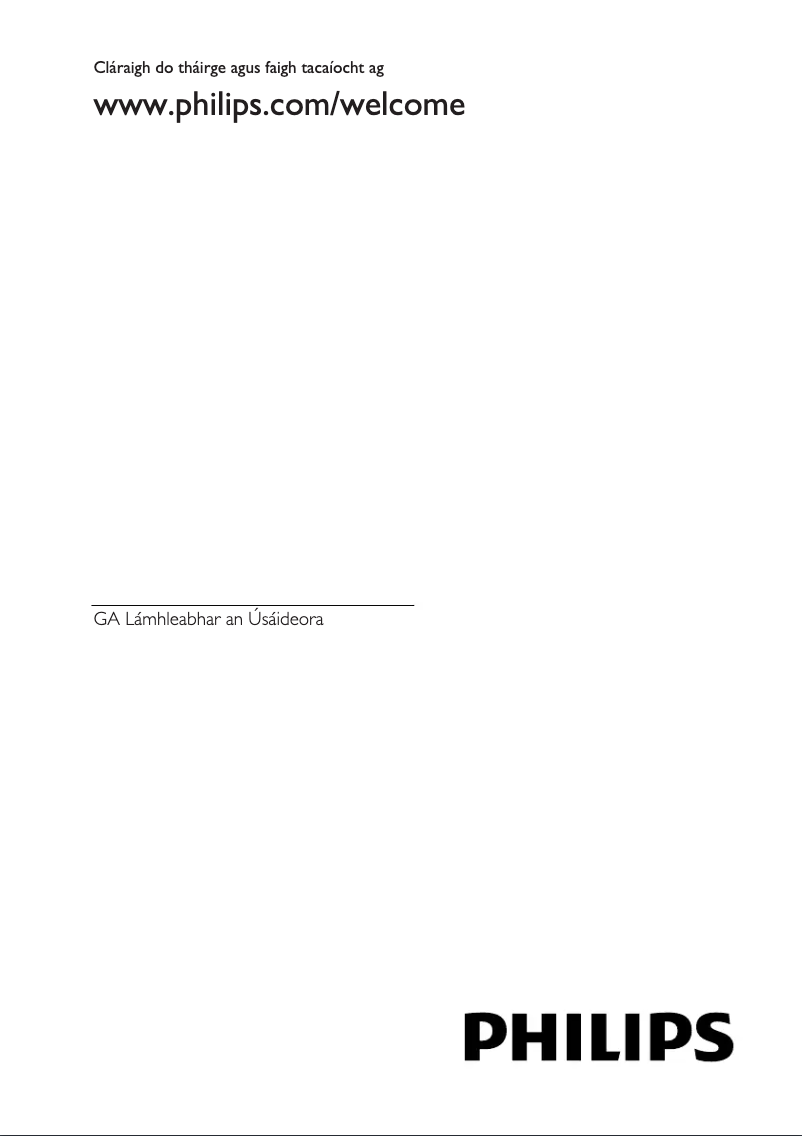 Page 1 de la notice Manuel utilisateur Philips 42PFL3108H