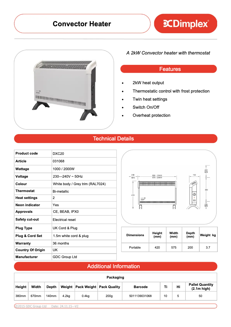 Image de la première page du manuel de l'appareil DXC20