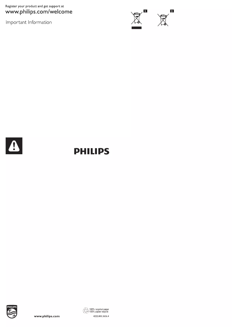 Page 1 de la notice Manuel utilisateur Philips PowerPro Compact FC9323