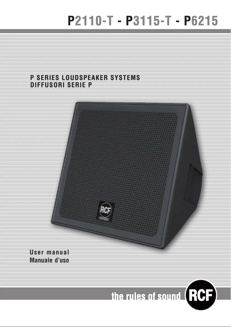 Image de la première page du manuel de l'appareil P6215