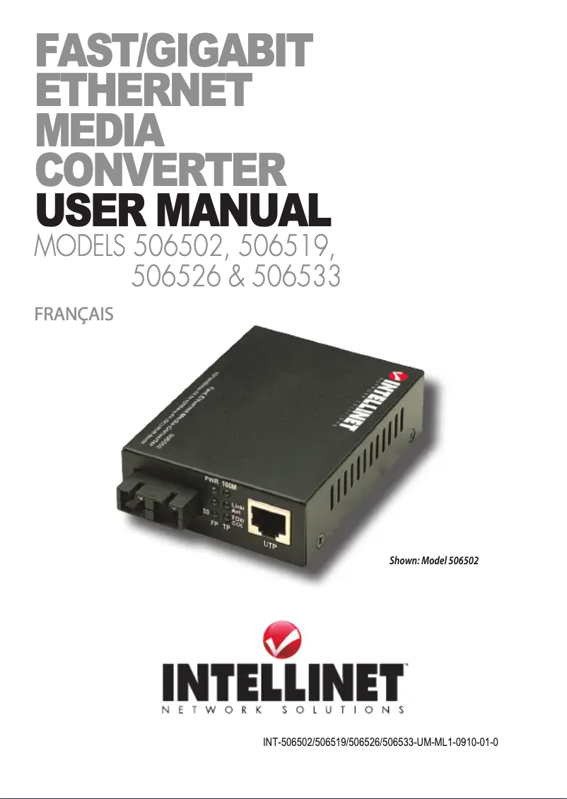 Image de la première page du manuel de l'appareil 506533