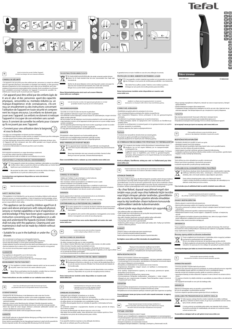 Image de la première page du manuel de l'appareil TZ3005