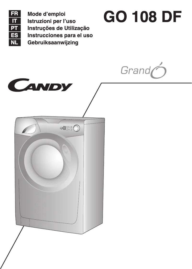 Page n°1 - Manuel utilisateur Candy GO 108DF/1-16S
