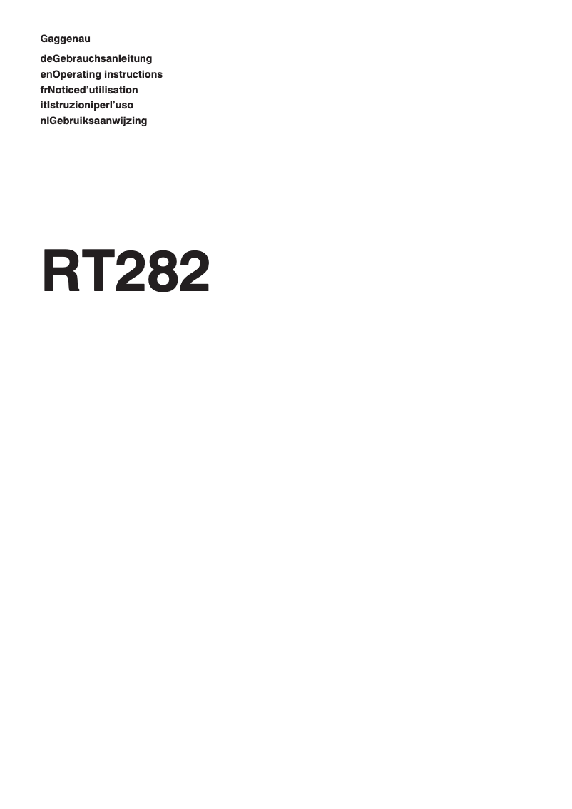Page 1 de la notice Manuel utilisateur Gaggenau IC 200-130