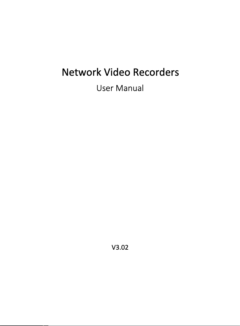 Imagen de la primera página del manual del dispositivo NVR304-32EP-B