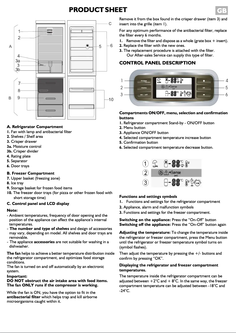Page 1 de la notice Manuel utilisateur Whirlpool ARC 6709 IX