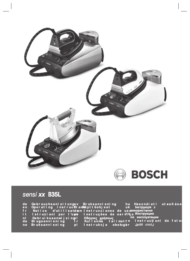Page 1 de la notice Manuel utilisateur Bosch Sensixx B35L Power TDS3520