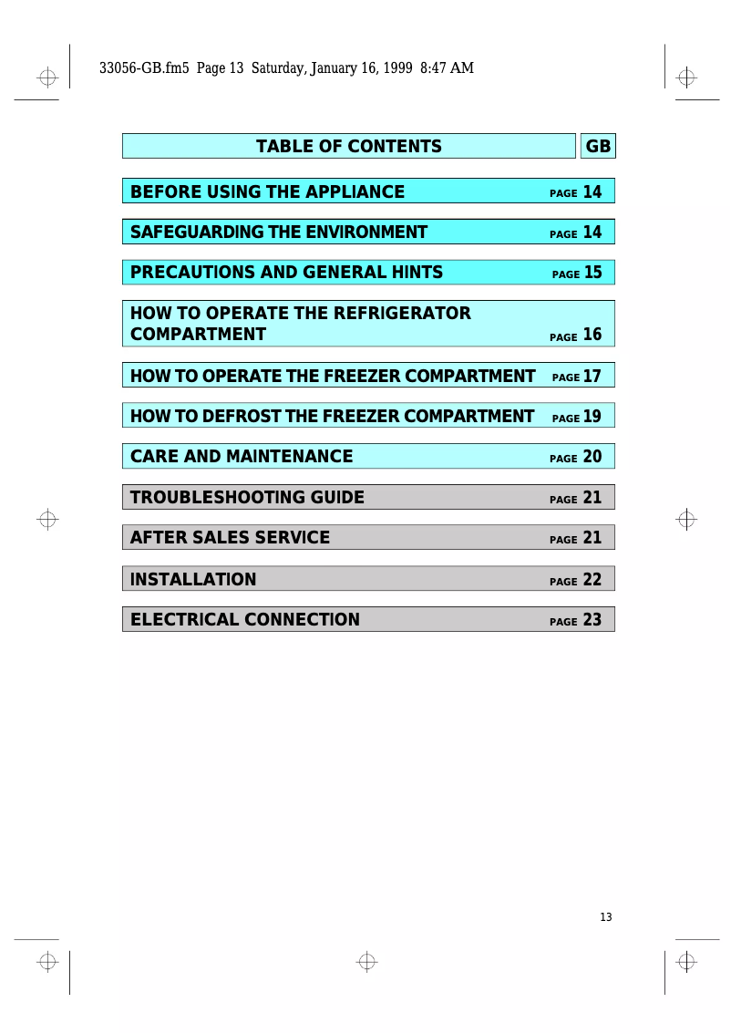 Image de la première page du manuel de l'appareil ARL 414 h