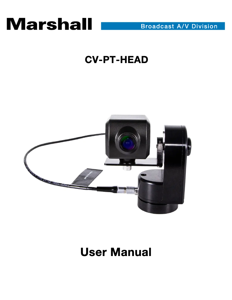 Page 1 de la notice Manuel utilisateur Marshall Electronics CV-PT-HEAD