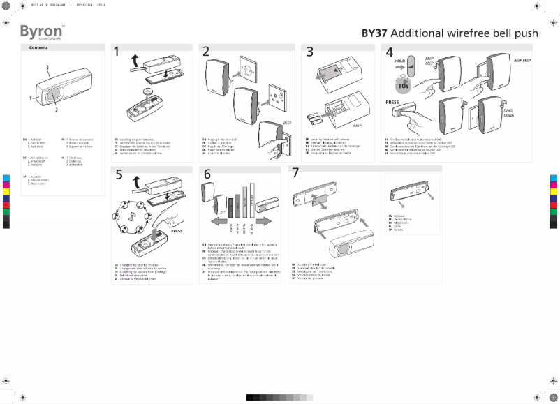 Page 1 de la notice Manuel utilisateur Byron BY37