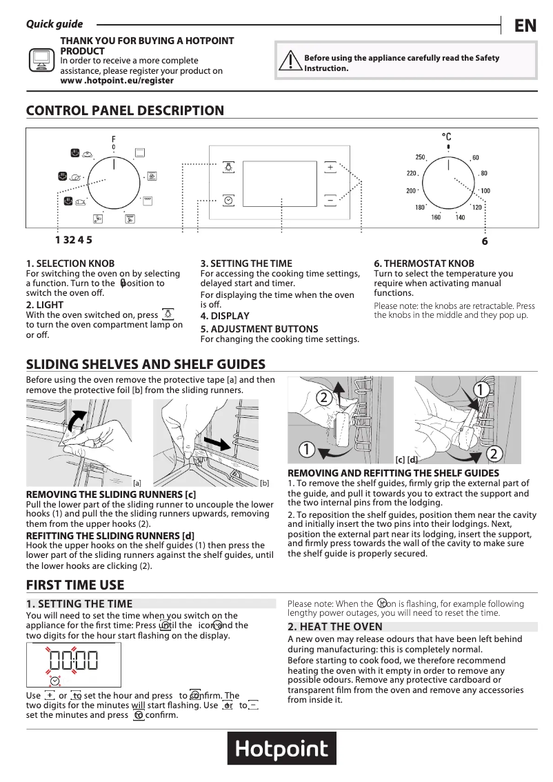 Page n°1 - Manuel utilisateur Hotpoint FA4S 541 JBLG H