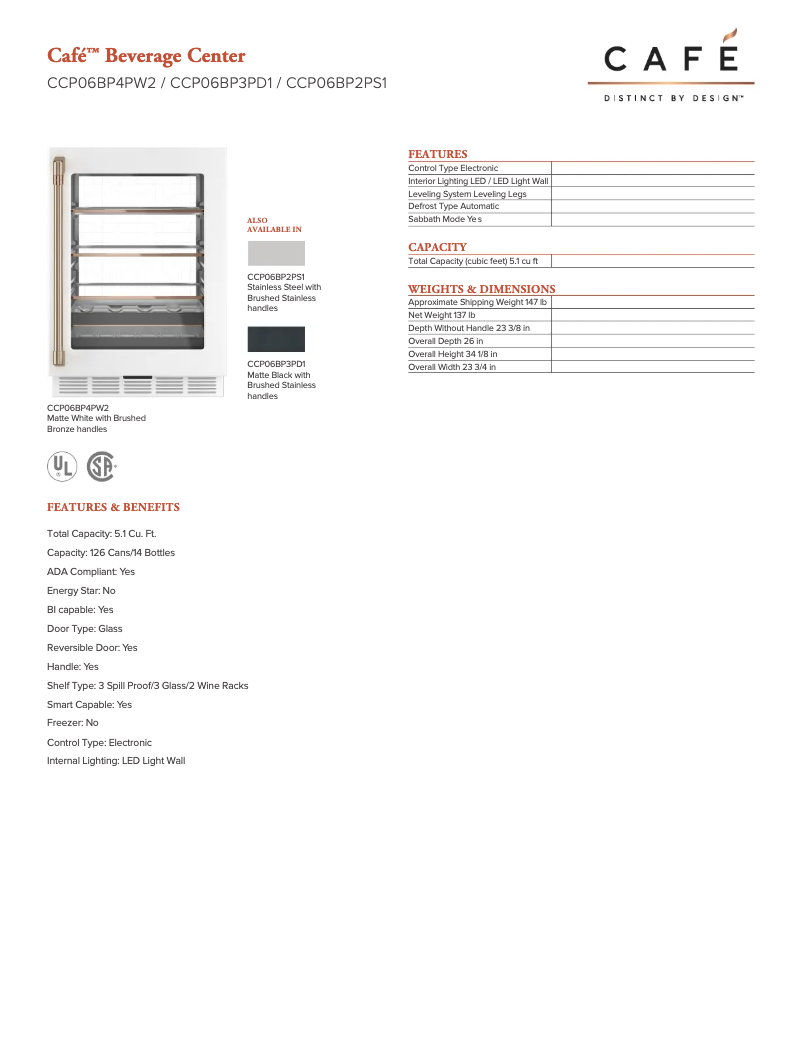 Image de la première page du manuel de l'appareil CCP06BP3PD1