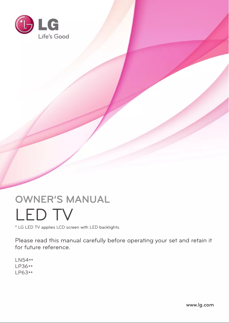 Page n°1 - Manuel utilisateur LG 37LP632H