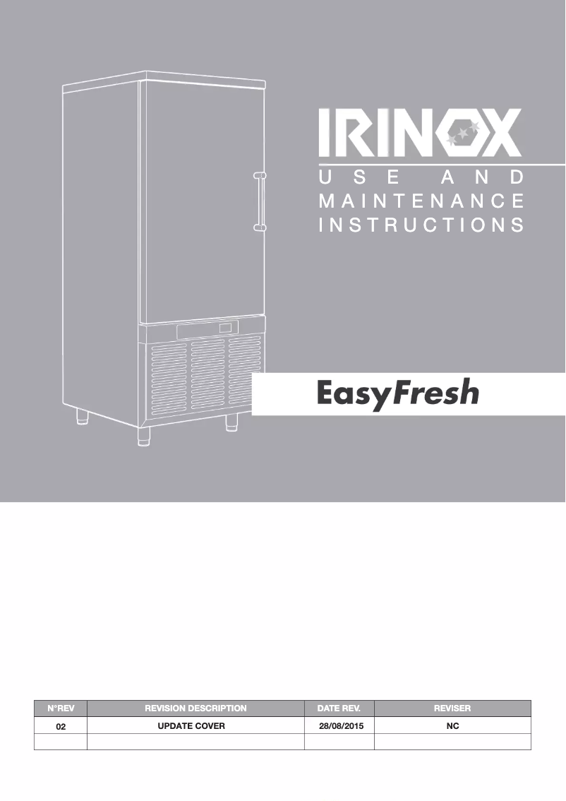 Page n°1 - Manuel utilisateur Irinox EasyFresh NEXT SL