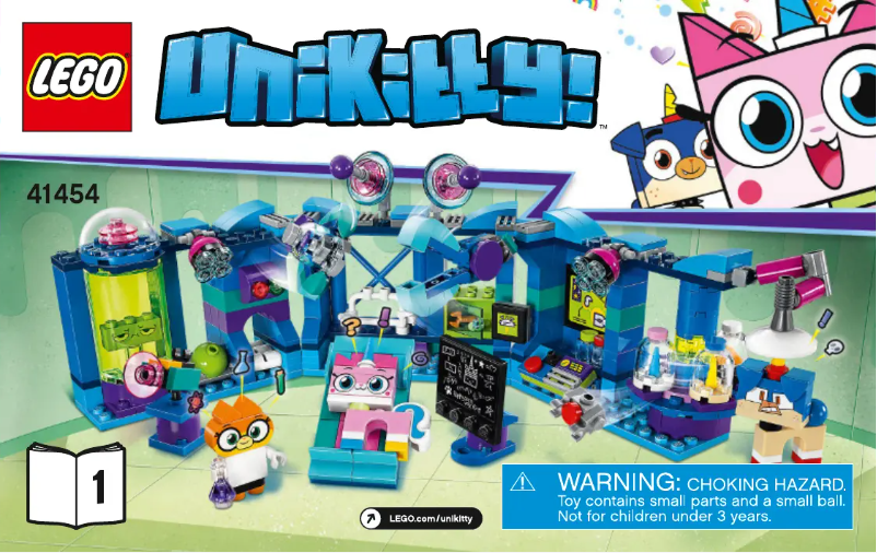 Page 1 de la notice Manuel utilisateur Lego Unikitty 41454