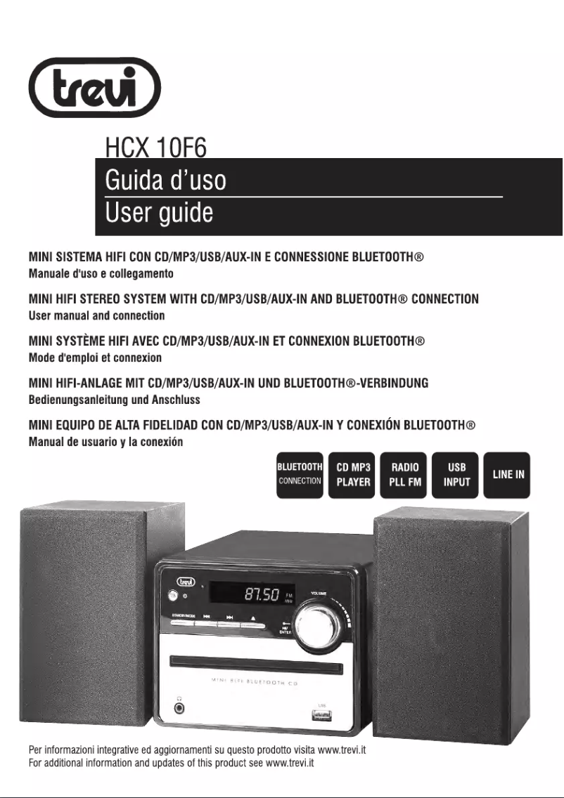 Image de la première page du manuel de l'appareil HCX 10F6