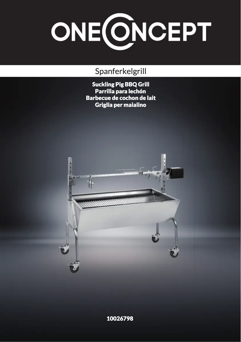 Page n°1 - Manuel utilisateur OneConcept Sauenland Suckling