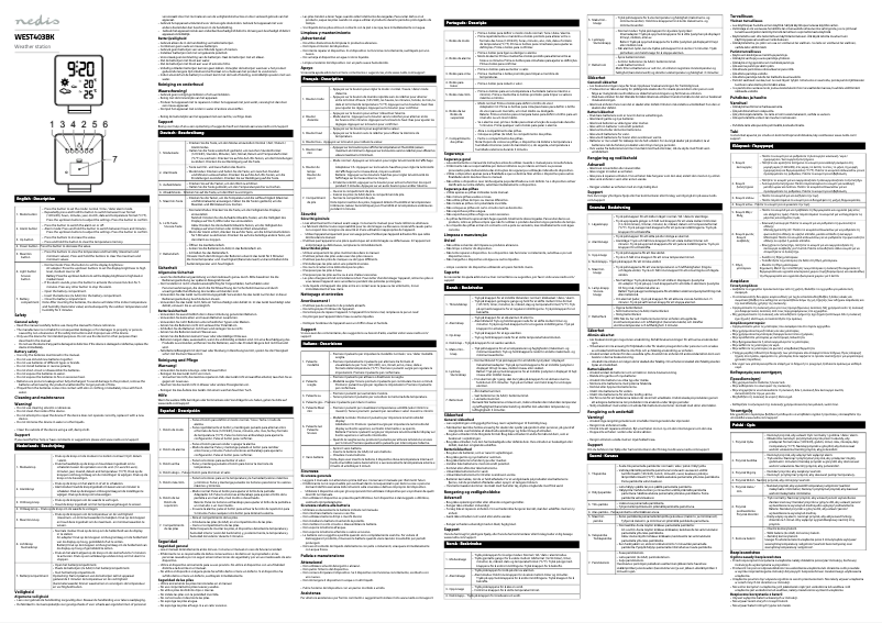 Image de la première page du manuel de l'appareil WEST403BK