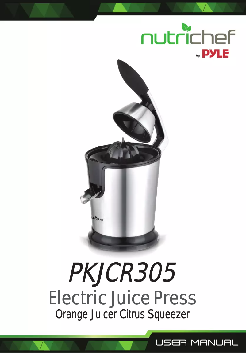 Page n°1 - Manuel utilisateur Nutrichef PKJCR305