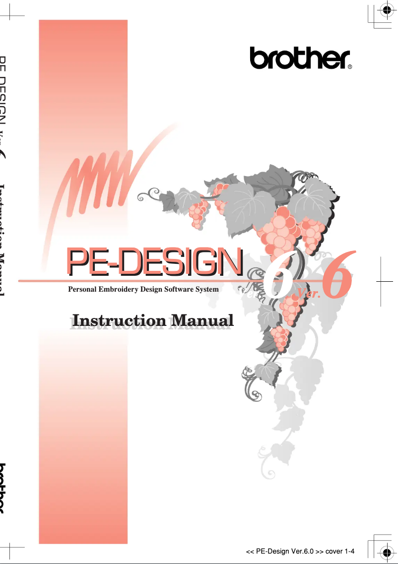 Page 1 de la notice Manuel utilisateur Brother PE-Design 6.0