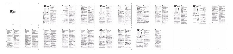 Image de la première page du manuel de l'appareil GP381