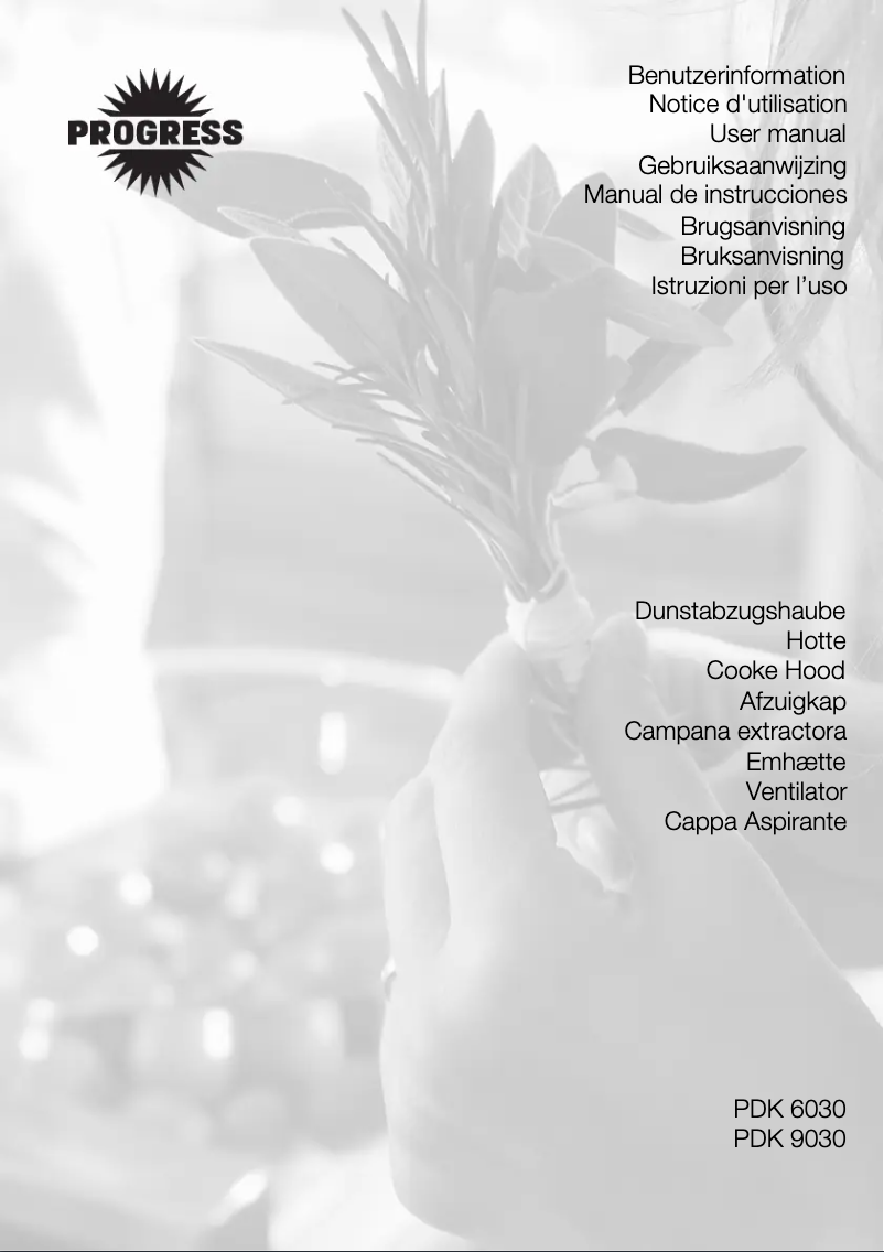 Página 1 del manual Manual de usuario Progress PDK9030E