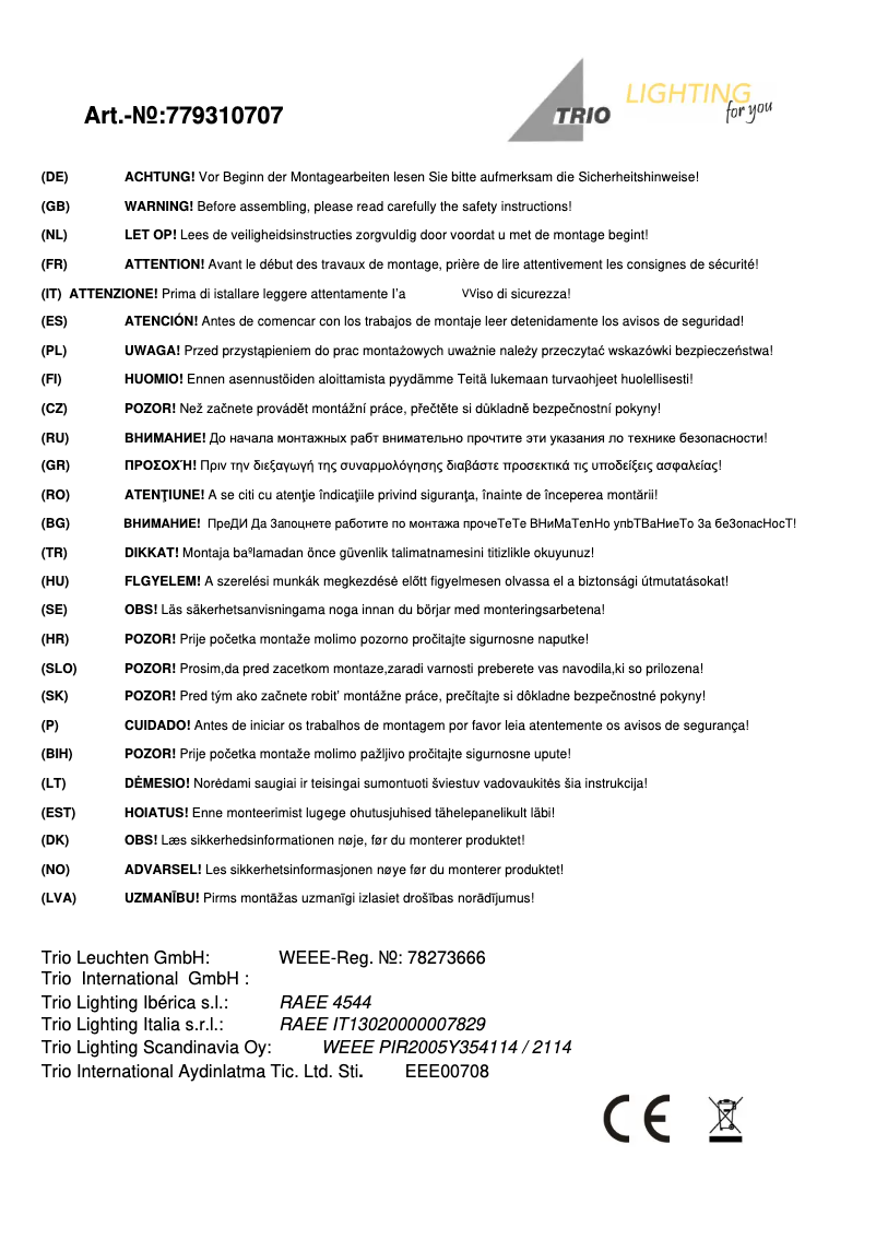 Image de la première page du manuel de l'appareil Shark 779310707