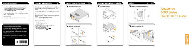 Image de la première page du manuel de l'appareil Ideacentre 300S