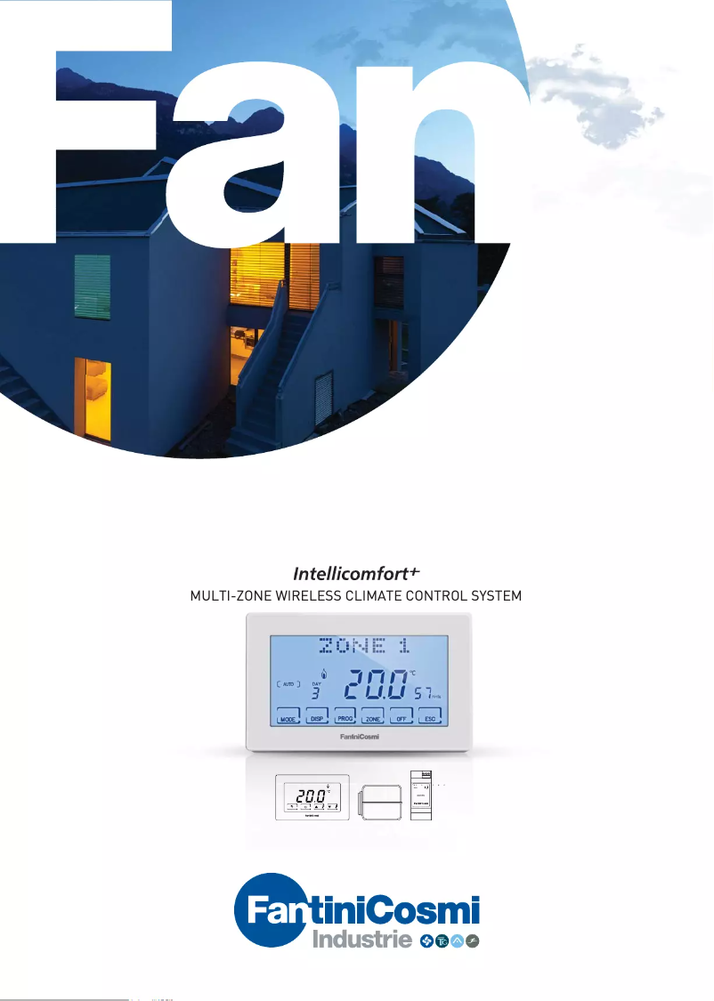 Page 1 de la notice Brochure Fantini Cosmi Intellicomfort+