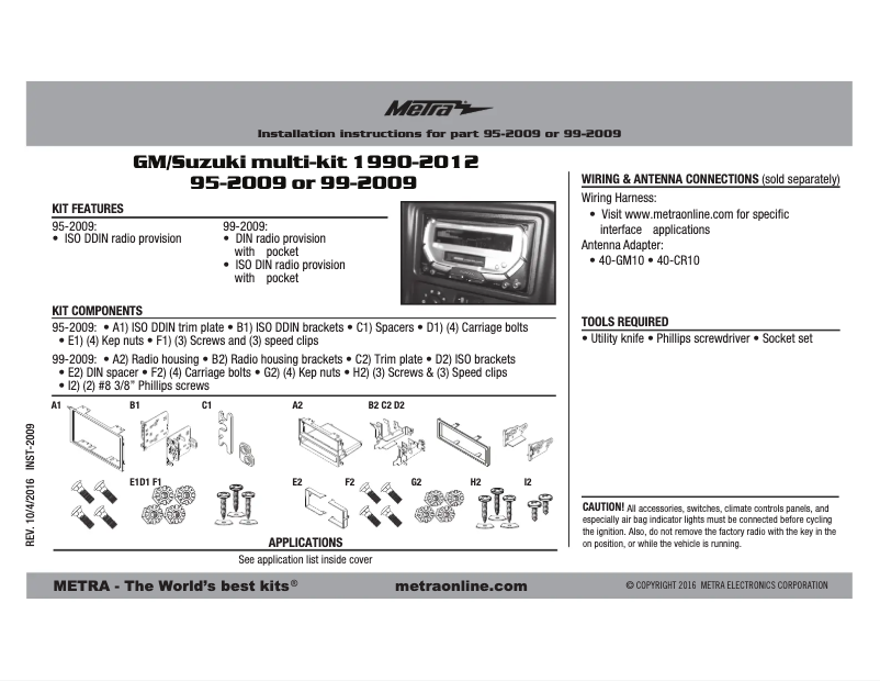 Image de la première page du manuel de l'appareil 99-2009