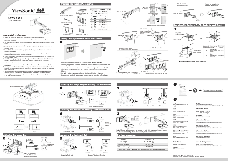 Image de la première page du manuel de l'appareil PJ-WMK-304