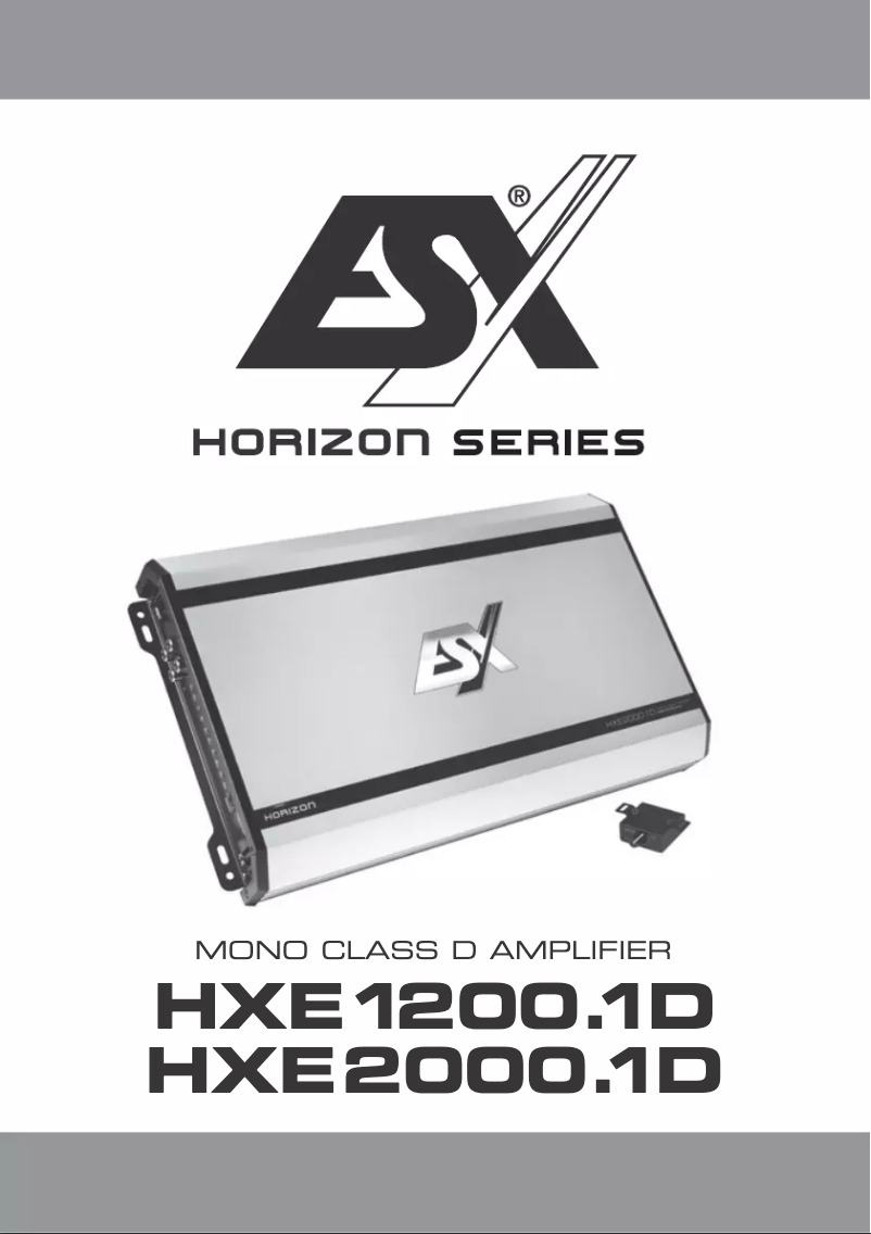 Image de la première page du manuel de l'appareil HXE1200.1D