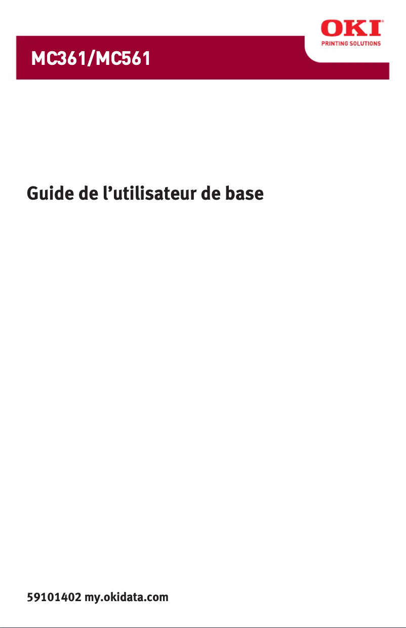 Image de la première page du manuel de l'appareil MC561dn