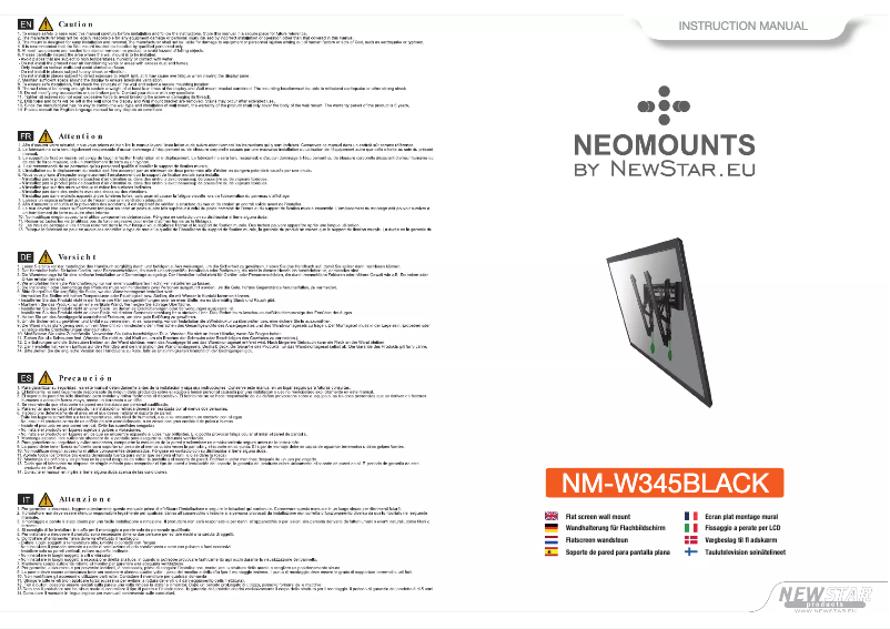 Image de la première page du manuel de l'appareil NM-W345