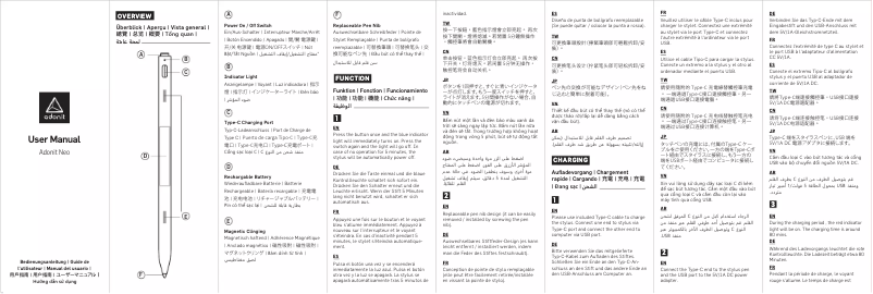 Page 1 de la notice Manuel utilisateur Adonit Neo