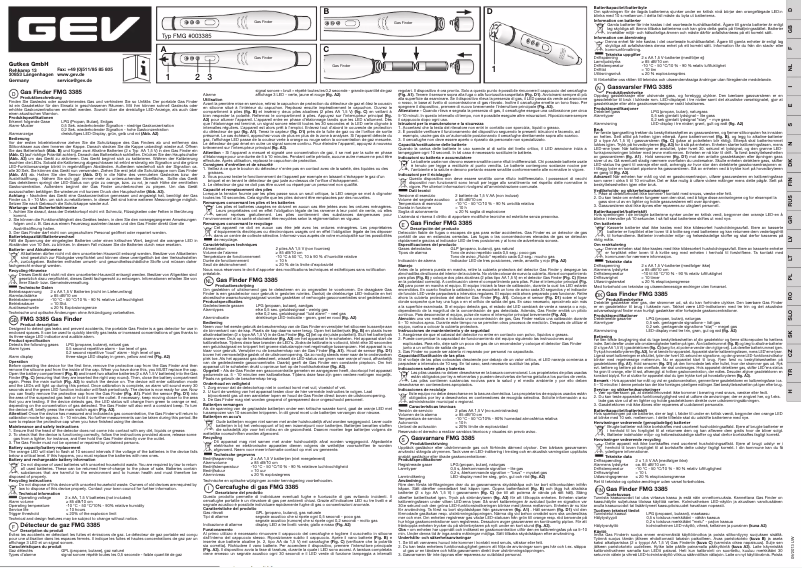 Page 1 de la notice Manuel utilisateur GEV FMG 3385