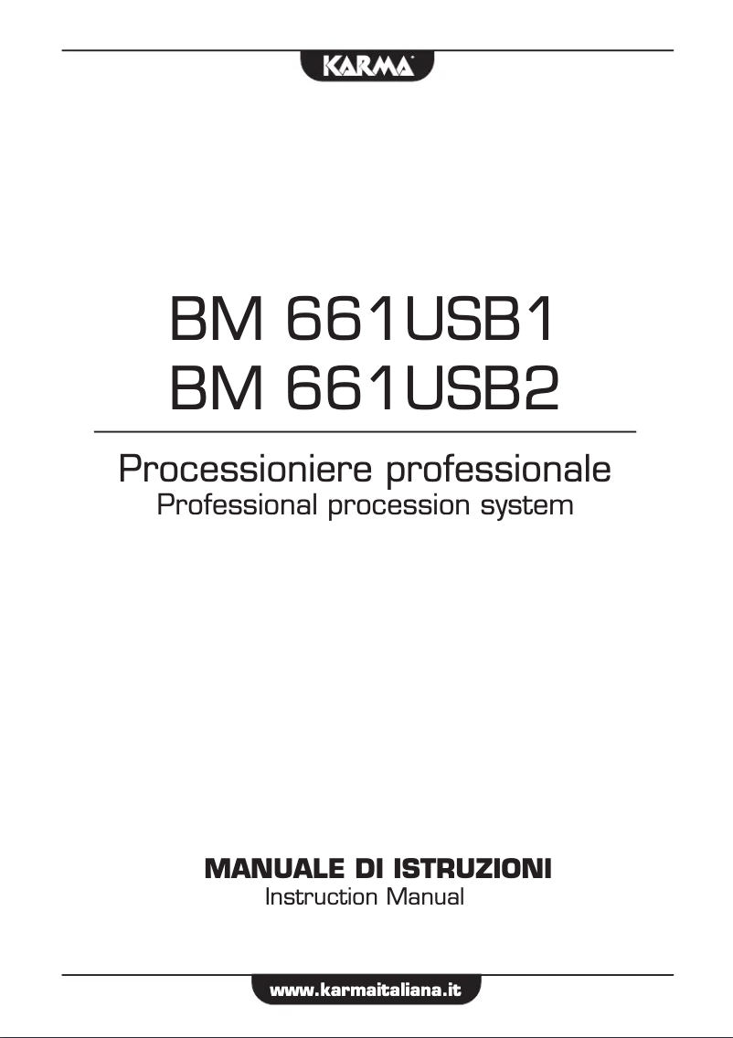 Image de la première page du manuel de l'appareil BM 661USB2