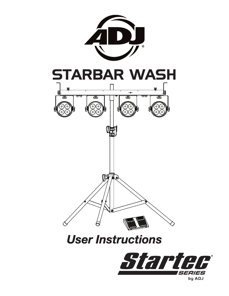 Page n°1 - Manuel utilisateur American DJ Starbar Wash
