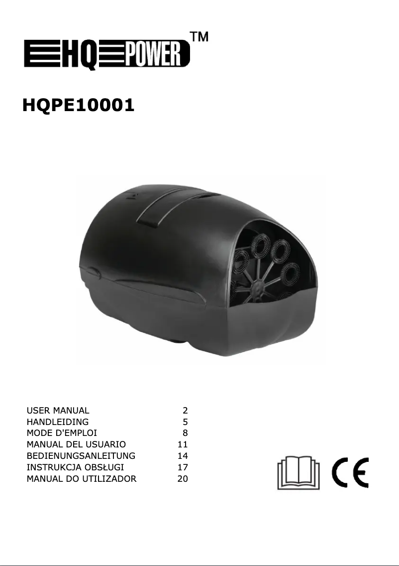 Image de la première page du manuel de l'appareil HQPE10001