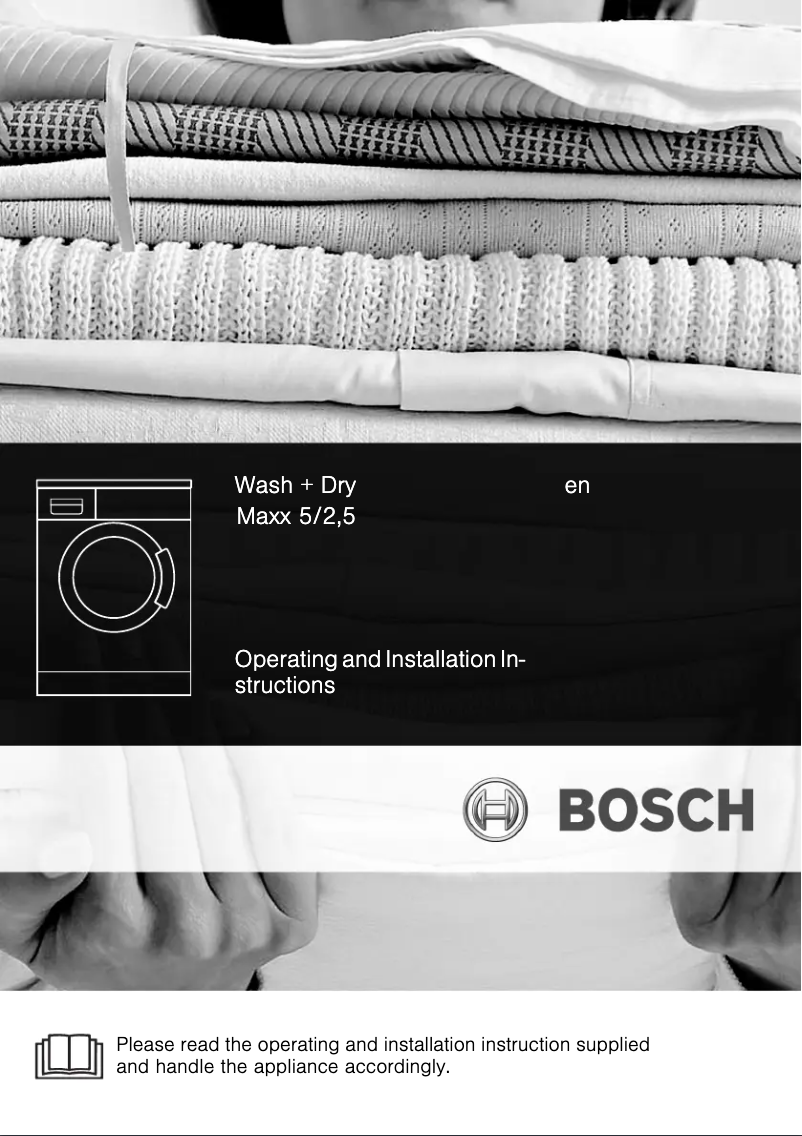 Page 1 de la notice Manuel utilisateur Bosch WVD24420