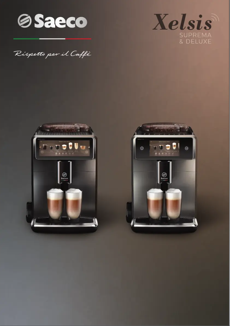 Page 1 de la notice Manuel utilisateur Saeco Xelsis Suprema SM8885