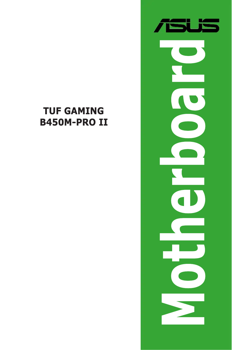 Image de la première page du manuel de l'appareil TUF Gaming B450M-Pro II