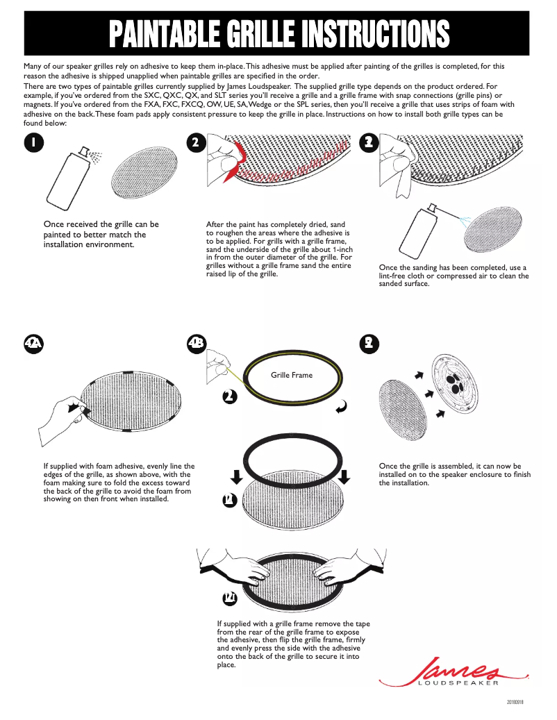 Page 1 de la notice Manuel utilisateur James SPL5QC